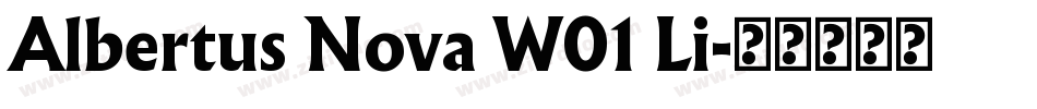 Albertus Nova W01 Li字体转换